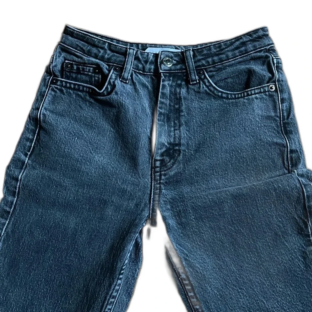 Topshop Straight Leg Black Jeans Size 26